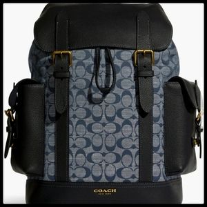 Coach Hudson Backpack in Signature Chambray